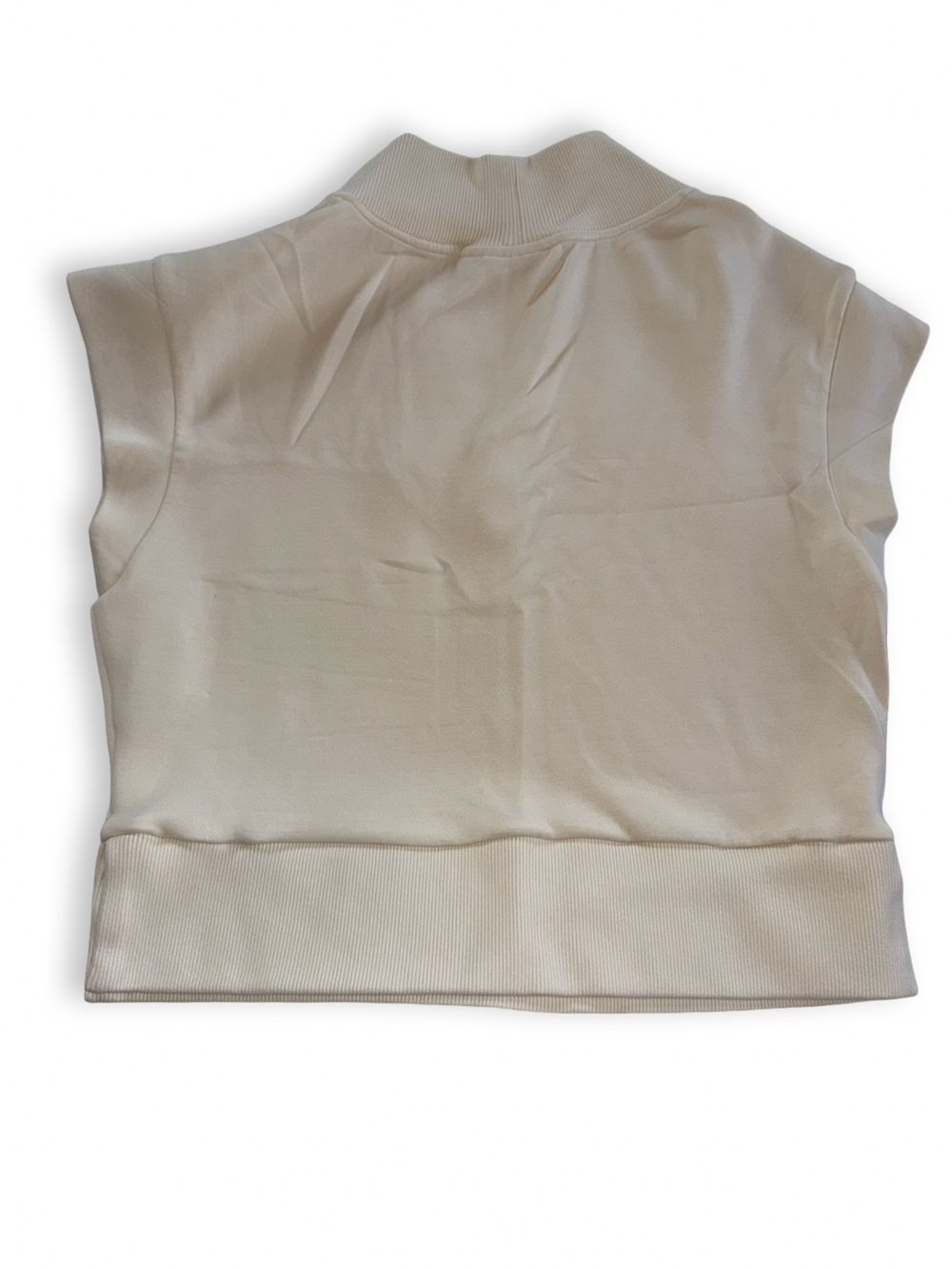 Varley V-Neck Knit-Trim Pullover in Cream - Picture 5 of 5